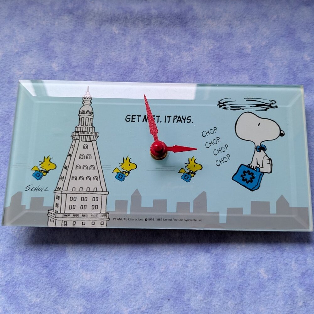 Snoppy/Woodstock Met Life Clock